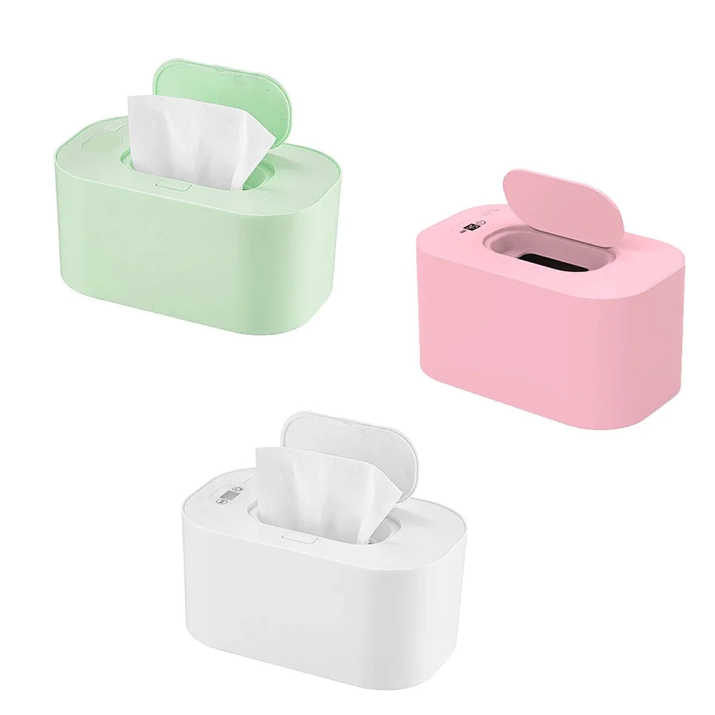 Tragbarer Baby-Feuchttücherwärmer Thermischer USB-Lade-Wickeltuchspender Warmer Wickeltuchwärmer Heizbox für Zuhause
