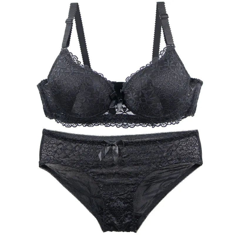 DaiNaFang Neues sexy BH-Set Push Up Unterwäsche für Damen Verstellbar Atmungsaktives Design Schweißabsorbierendes Oberteil BC Cup Dessous