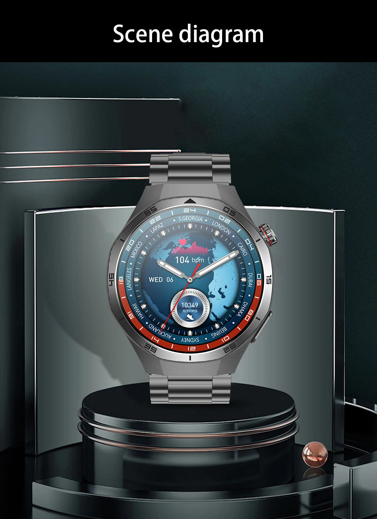 2026 Neue Smartwatch für Pflegeberufe mit EKG+PPG Gesundheitsanalyse Blutdruck Lipide Harnsäure Drahtlose HD-Anruf Smartwatch Herren Damen