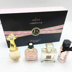 Luxusmarke Parfüm Damen Eau De Parfum Femme Geschenkset 4-teilig 100ml Parfums De Mujer Frisch Natürlicher Blumig-Fruchtiger Duft Spray