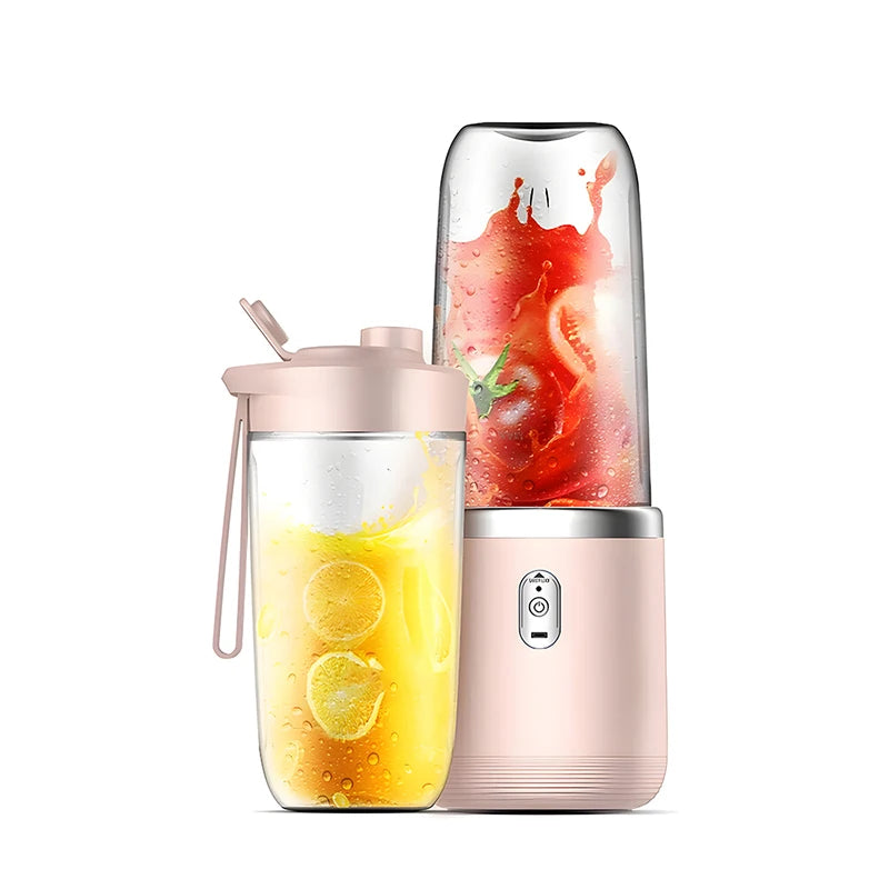 HOMEFISH Double Cup Multifunction Usb Fruit Mixers Juicers Portable Electric Juicer Blender Fruit Juicer Cup Food Milkshake
