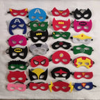 32/28/10 Stück/Los Superheldenmaske Cosplay Weihnachten Halloween Kinder Erwachsene Karneval Party Requisiten Kindergeburtstag Filz Maskerade