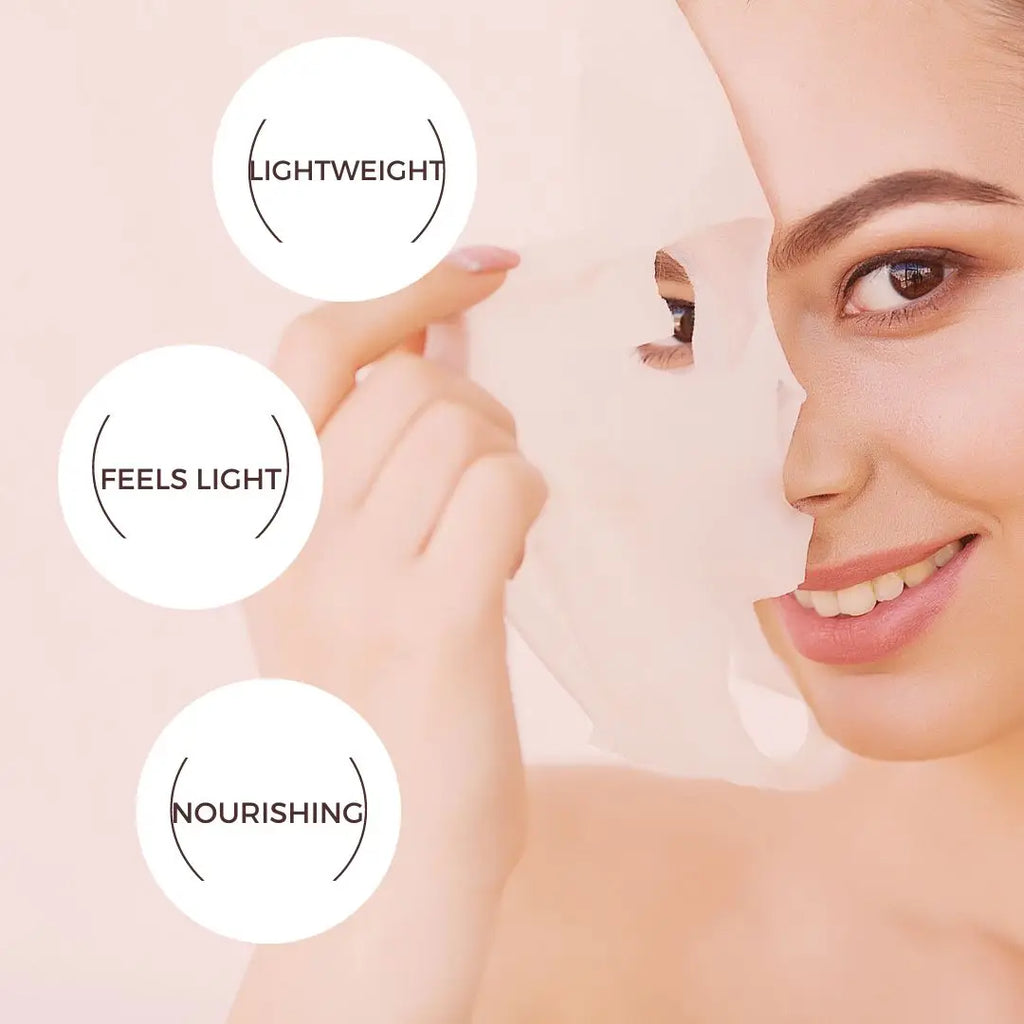 1/2/5 St. Bio-Collagen Gesichtsmaske Hydratisierende Nacht-Hydrogel Feuchtigkeitsspendende Gesichtsmaske VC Aufhellend Anti-Aging Hautpflege