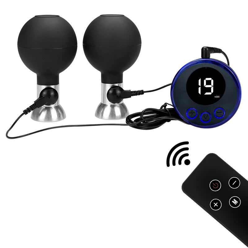 Elektrische Schock Brustwarzenklemmen BDSM Bondage Schamlippenklammer Klitoris-/Penispulsator E-Stimulations-Massagehandschuh/-Pad SM Roller Sexspielzeug für Paare