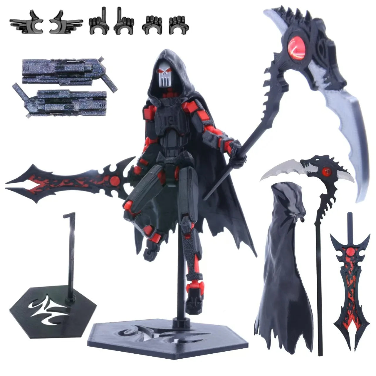 T13 Actionfigur, 3D-gedruckt, mehrgelenkig, beweglich, Titan 13 Lucky Dummy Nova Roboter-Actionfigur, Desktop-Montage, fertiges Geschenk