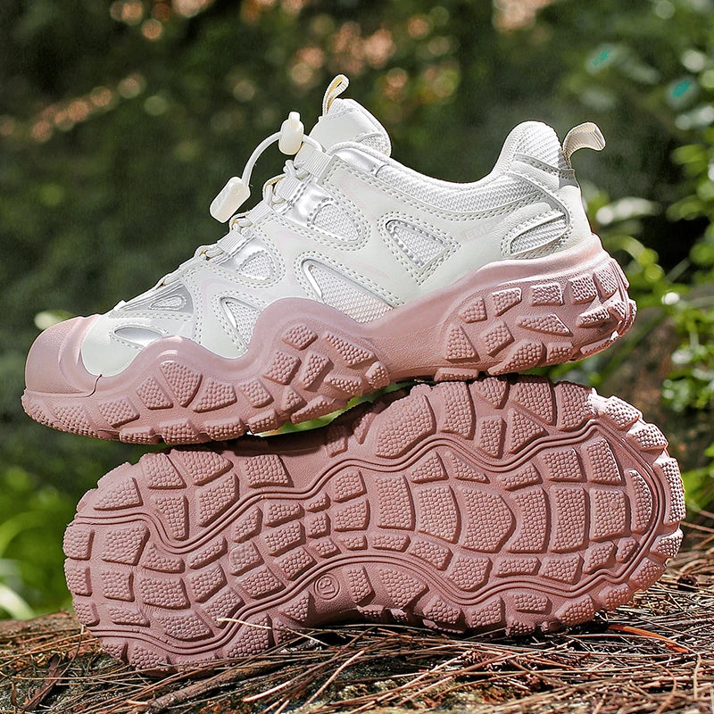 Hiking Shoes Women Anti-slip Low-top Outdoor Sports Shoes Women Lace-up Comfortable Soft Breathable Casual Sneakers Women Shoes Hauptbild