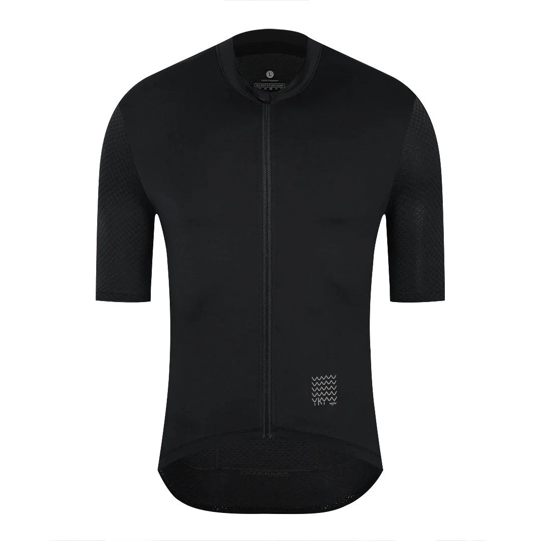 YKYWBIKE Herren Classic Radtrikot Sommer Fahrrad Pro Team Kurzarm Trikot Radsport Maillot Rennrad Atmungsaktive Kleidung