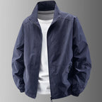 Herren Stehkragenjacke Frühling Atmungsaktiv Leicht Anti-Falten Windjacke Outdoor Sport Freizeit Schnelltrocknende Arbeitsjacken