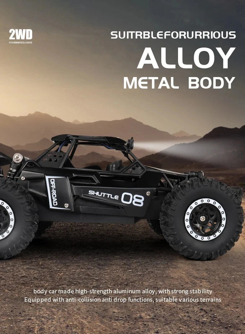 Oike RC-Car 1:16 Modell mit LED-Lichtern Funkferngesteuertes Offroad-Kletterfahrzeug Outdoor-Autos Drift-Rennspielzeug Jungen Geschenke