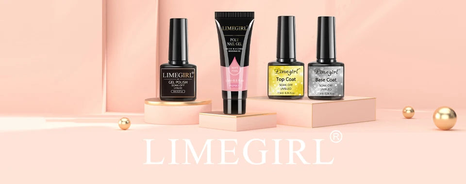 LIMEGIRL Nagelkunst-Set Poly-Nagelgel-Verlängerungs-Soak-Off-Gel-Set Nagelkunst-Acrylgel-Lack-Set für Anfänger Halbpermanentes Gel So