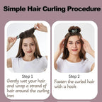 Heatless Hair Curling Rod Headband No Heat Soft Flexi Rollers Lazy Curls with Hook Sleeping Hair Styling Tool for Natural Look