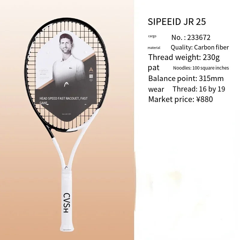 HEAD 2026 Neuer Carbon Tennisschläger für Herren Damen Tenis Raquete Blau