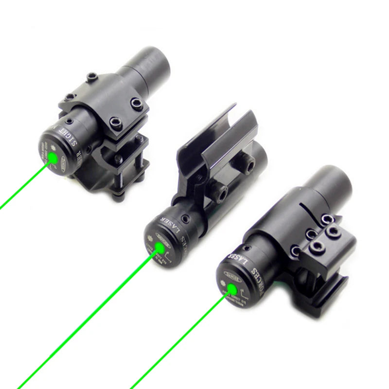 Outdoor Rotpunkt-Rot-/Grün-Laservisier Jagdzubehör Sport-Weitdistanz-Laserkalibrator für 11/20mm Schiene