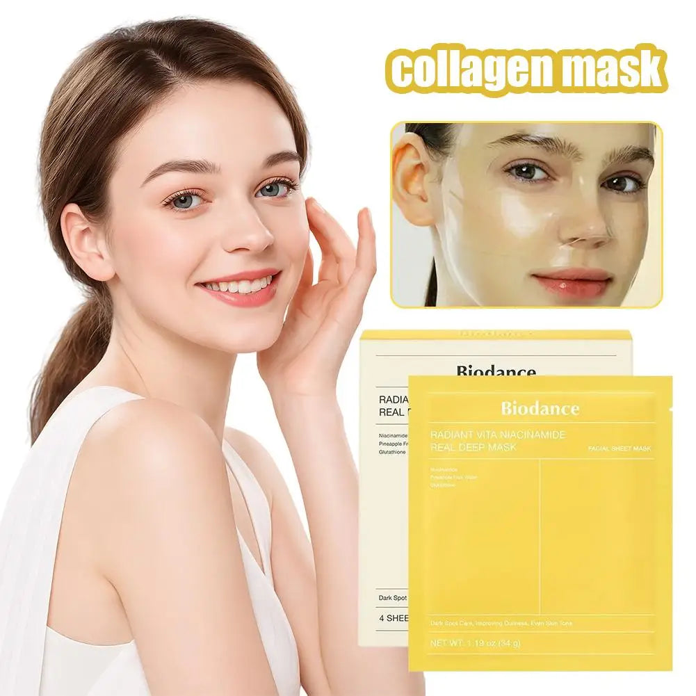 Biodance Kollagen Gesichtsmaske Porenverkleinernd Tief feuchtigkeitsspendende Hautpflegemaske Erfrischend aufhellend Straffende Gesichtsmaske