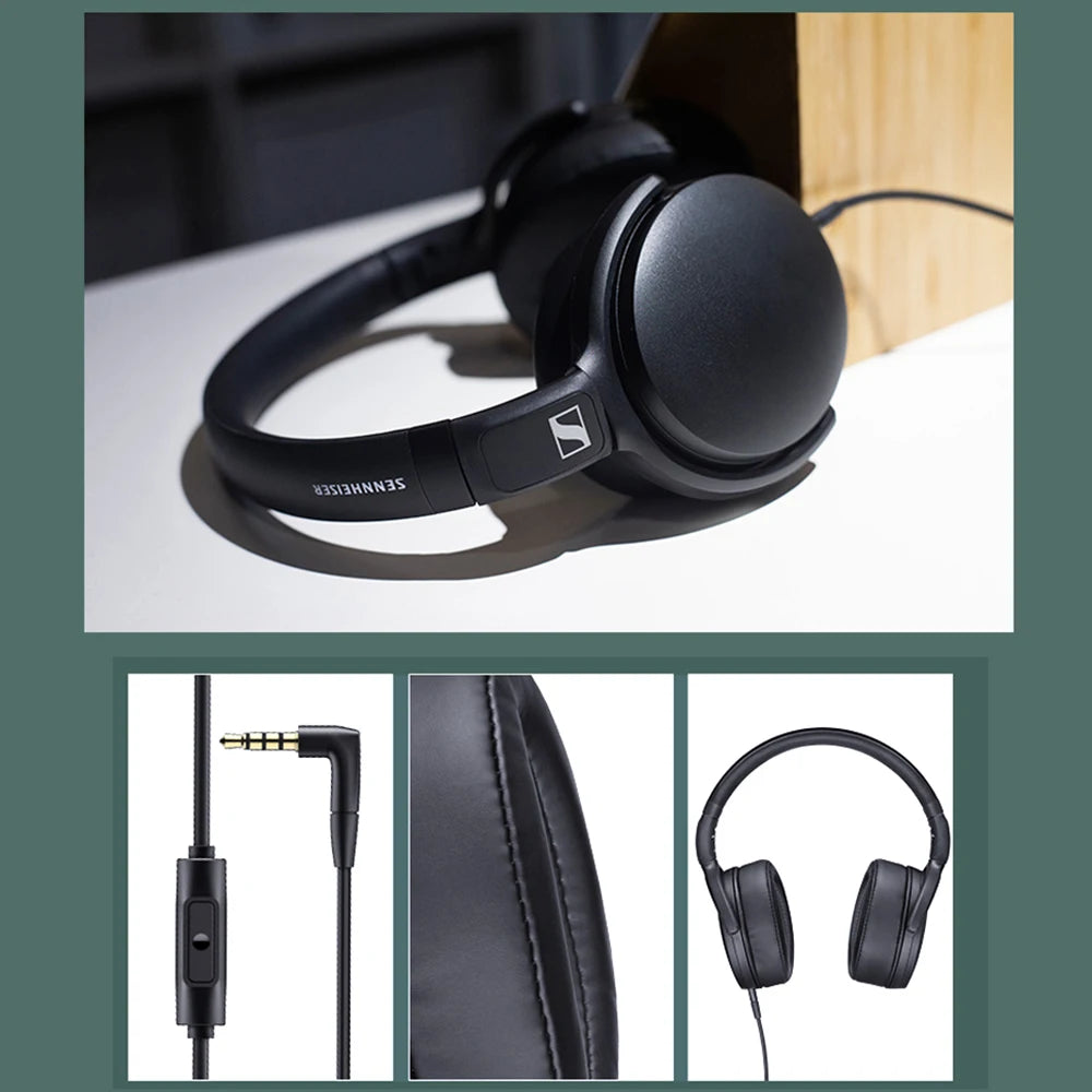 Sennheiser HD 400S kabelgebundener Kopfhörer Over Ear HiFi Stereo Bass Noise Isolating Headset mit Mikrofon für Smartphone PC Laptop Musik