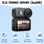 DJI OSMO NANO Leichte Sport-Action-Videokameras 1/1,3″-Sensor 143° Weitwinkel Tragbare Kamera für Radfahren, Laufen, Vlogging