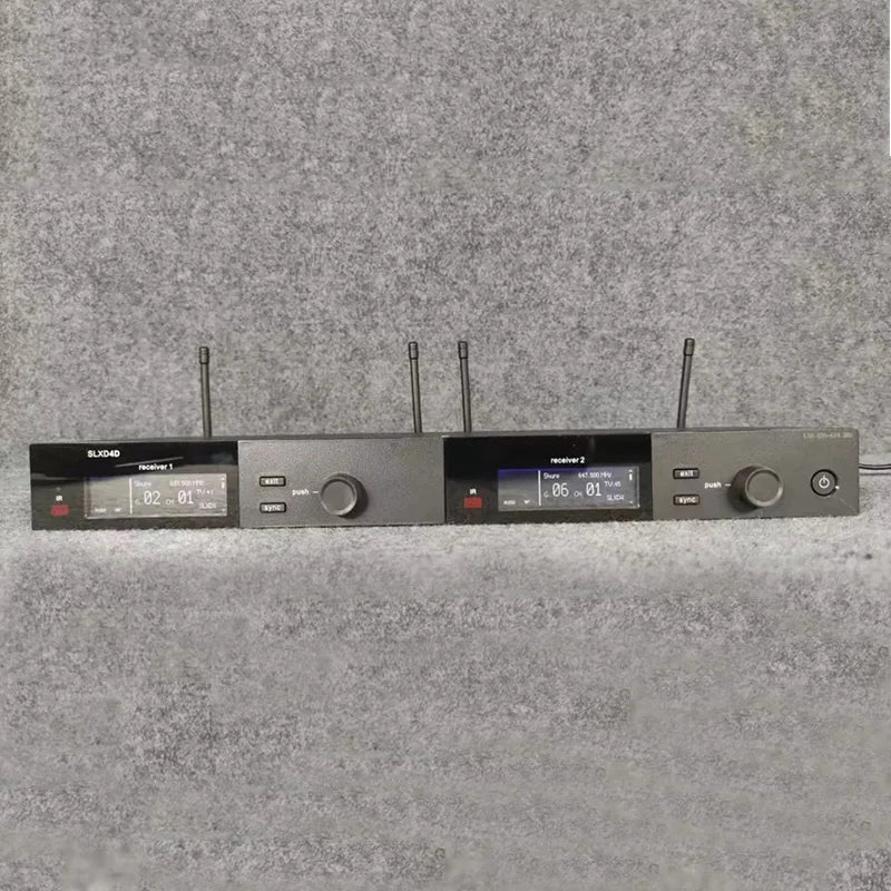 SLXD Mikrofon 500/600/800MHz Drahtloses Mikrofonsystem 4-Pin Headset KSM8/Beta58 Professionelles Audio-Equipment für Bühne Karaoke