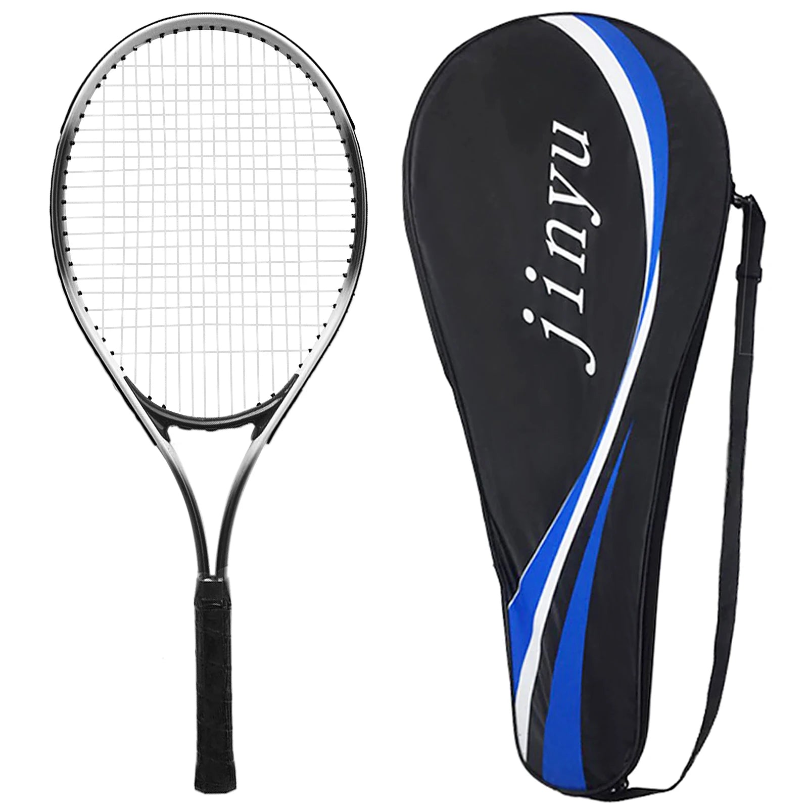 Tennisschläger Leichtgewicht Stoßfest Tennisschläger mit Tragetasche Outdoor-Sport