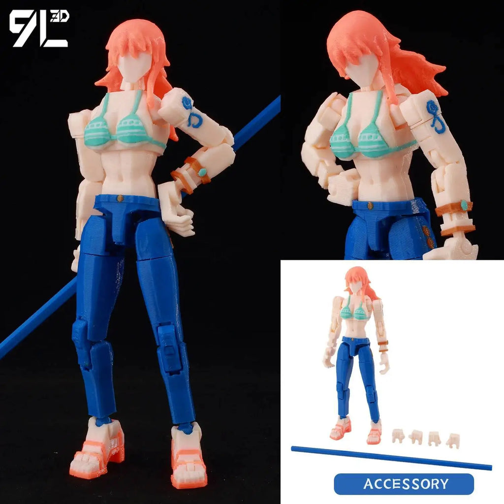 9L3D Gedruckte Anime One Piece Naruto Demon Slayer Dummy13 Lucky T13 Bewegliche Shapeshift Actionfiguren Mannequin Spielzeug Sammlerstücke