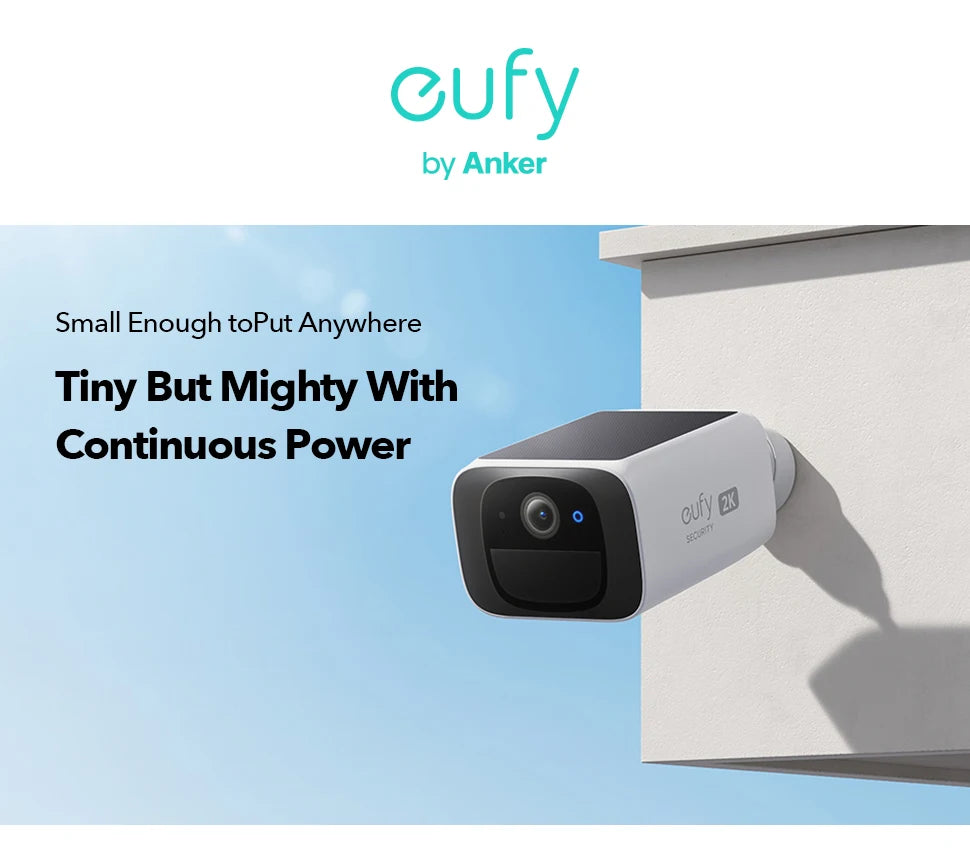 (EU-Lager) eufy security S220 SoloCam Solar-Überwachungskamera, kabellose Außenkamera, kontinuierliche Stromversorgung, 2K-Auflösung, kabellos