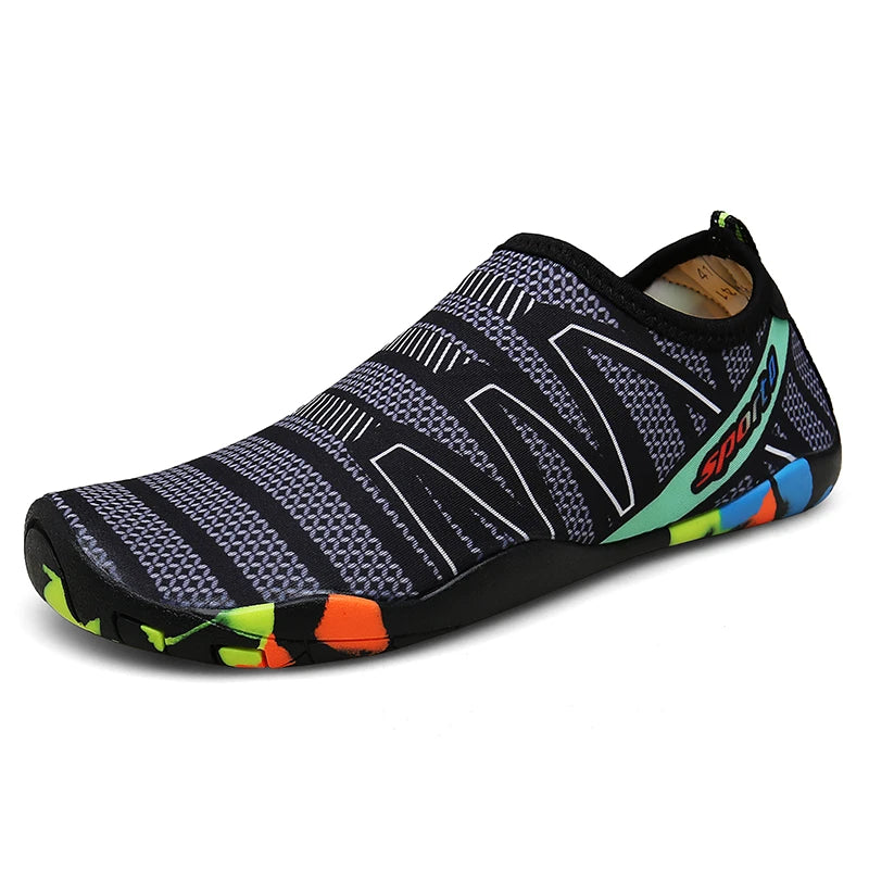 Aqua Schuhe Schnelltrocknende Strandschuhe Wasserschuhe Unisex Schwimm-Aqua-Slipper Barfuß-Surf-Fluss-Turnschuhe Leichte Strand-Sommer-Schuhe