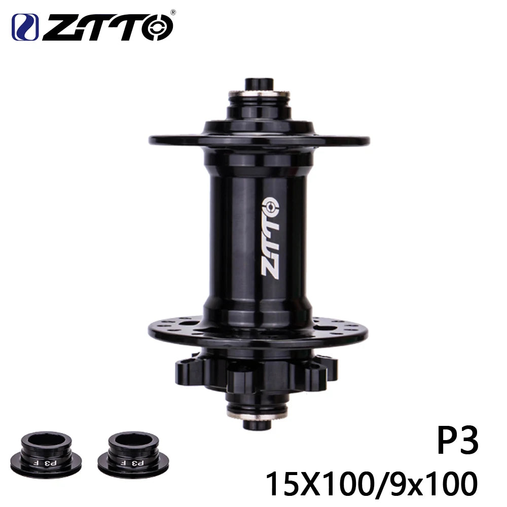 ZTTO MTB 32 Loch Scheibenbremsnabe Vorderradnabe 6-Loch Boost Nabe 15x110 Steckachse 15x100 32H Maza 9x100 QR gedichtete Lager