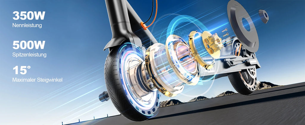 Todimart T3 ABE Elektroroller für Erwachsene, 36V 7.8AH, Spitzenleistung 500W, 25-35KM, 8,5-Zoll-Wabenreifen, Urbaner Elektroroller