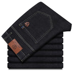 Wthinlee Neue Business Herren Jeans Casual Straight Stretch Fashion Klassische Blau Schwarze Arbeitshose Denim Hose Männer Kleidung