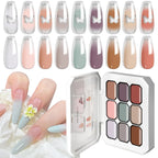 LIMEGIRL Gradient Gel Set Semipermanent – Hochglänzend – Farbverlauf – Buntes Nagelgelpolitur-Set Ablösbarer Lack für Nagelkunstdesign