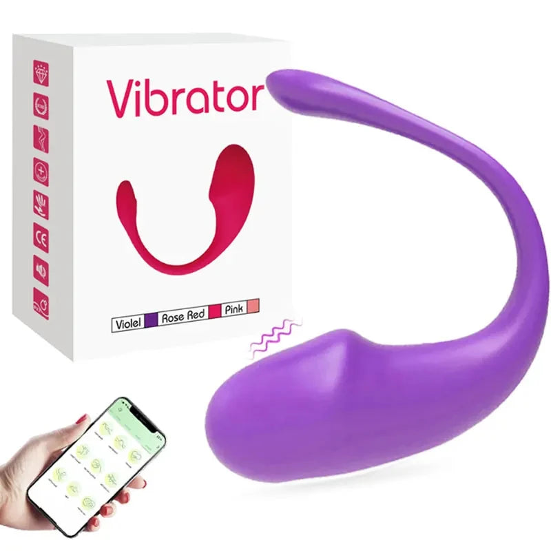 Kabelloser Bluetooth G-Punkt Vibrator für Frauen APP Fernbedienung Tragbares vibrierendes Ei G-Punkt Klitorisstimulator Sexspielzeug für Erwachsene