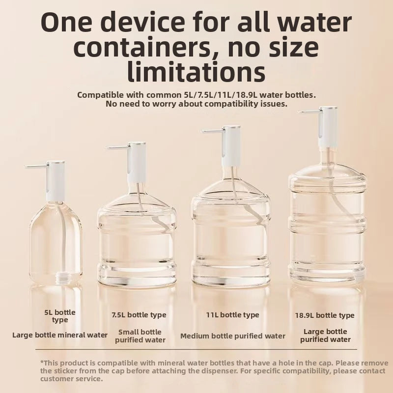 Electric Water Dispenser Foldable Automatic Water Pump Bottle With LED Display USB Charging Household Barreled Water Dispenser