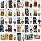 2026 Funko Schlüsselanhänger Ranger Rot Blau Pink Minion Kevin Otto Stuart Spider Spot Vash Ahsoka Inuyasha Homer Sam Sally Figuren Spielzeug