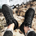 HIKEUP Rutschfeste Herren Wanderschuhe Atmungsaktive Outdoor Abriebfeste Spritzwassergeschützte Kletterschuhe Herren Sneaker Tourismus Bergschuhe