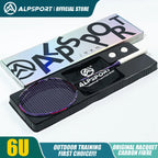 ALP Asura 6U MAX 38LBS G5 Black Badminton Racket Full Carbon Fiber Original Pro Offensive for Teens & Outdoor Sports