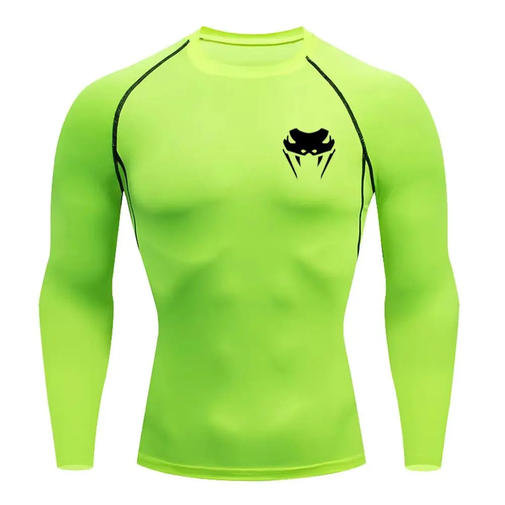 Herren Kompressionsshirt Kurzarm Langarm Schnelltrocknend | Allseason Workout Top für Fitnessstudio Laufen Fitness UV-Schutz