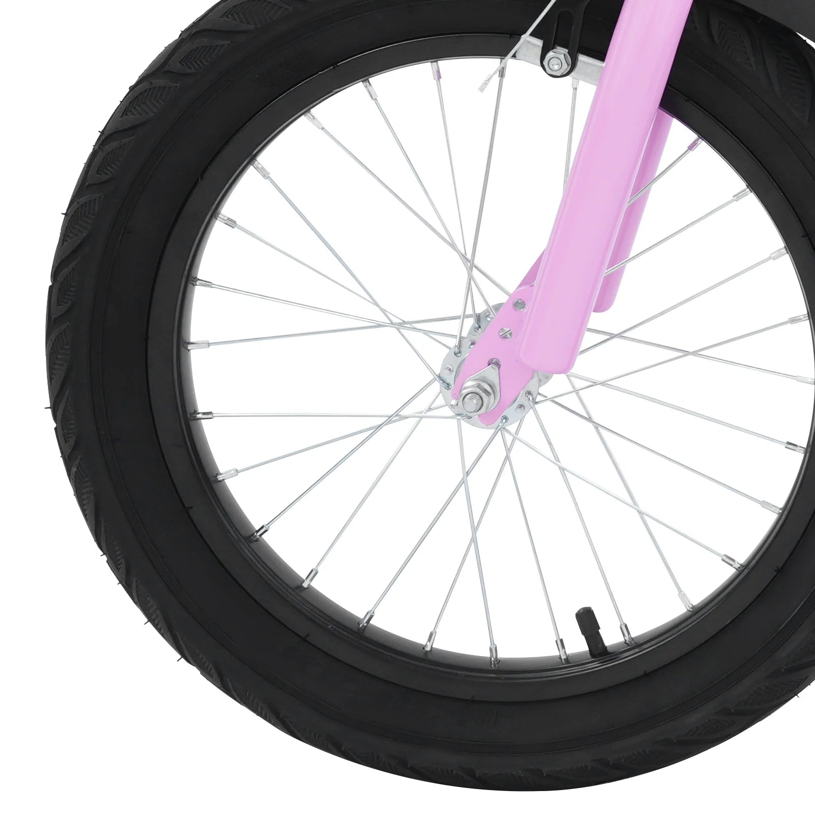 16 Zoll Kinderfahrrad Carbonstahl Mountainbike mit Stützrädern & LED-Licht für 5-8 Jahre, Höhenverstellbar, 60kg