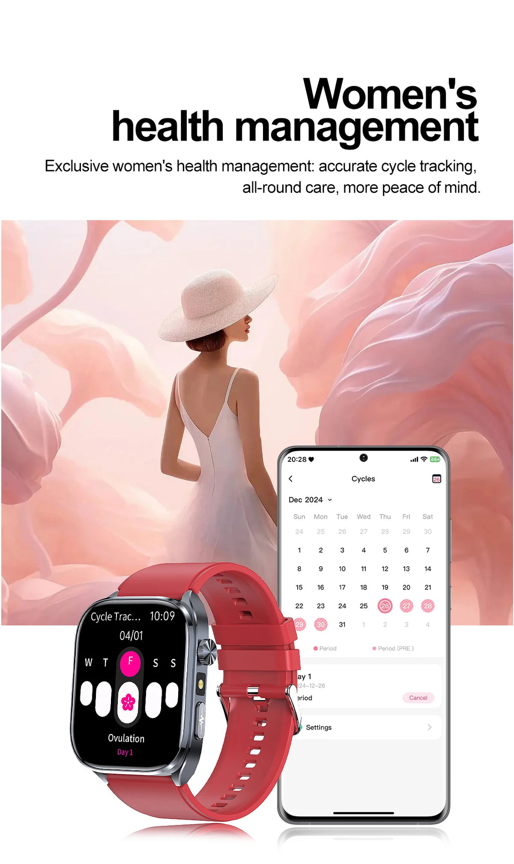 Neue Gesundheitsuhr Harnsäure Blutdruck Blutsauerstoff Körperanalyse Körperfett Smartwatch EKG+PPG Bluetooth Anruf Uhr Frauen Männer