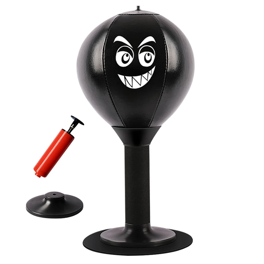 Desktop-Boxball mit Saugnapf, Tisch-Boxsack, Stressabbauer, Schreibtisch-Boxball, Stressabbau