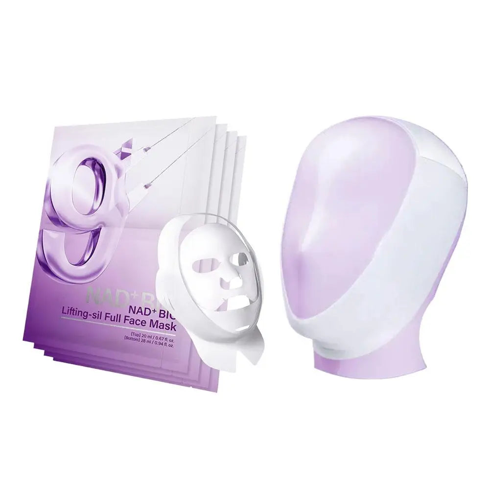 Korea Numbuzin NO.9 NAD+ BIO Skincare Set - Lifting-sil Full Face Mask, NMN BIO Time Reversing Essence, Retinol Eye Cream