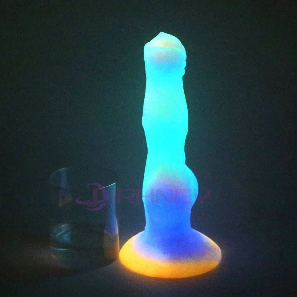 Leuchtende Tierdildos Pferd Realistischer Hundedildo Für Frauen Pferdehoden Monster Drachen-Analdildos Schöne Frauen Männer Sexspielzeug