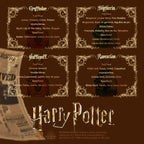 MINISO Harry Potter Serie 4tlg. Magic Academy Flammenloses Aroma-Kit Kartusche Reed Diffuser Öl Lufterfrischer Duftset