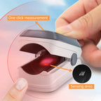 【Lokalversand】HealthTree Fingerpulsoximeter Blutsauerstoffsättigung SpO2 PI Oximeter Pulsoximeter Bluetooth APP-Steuerung