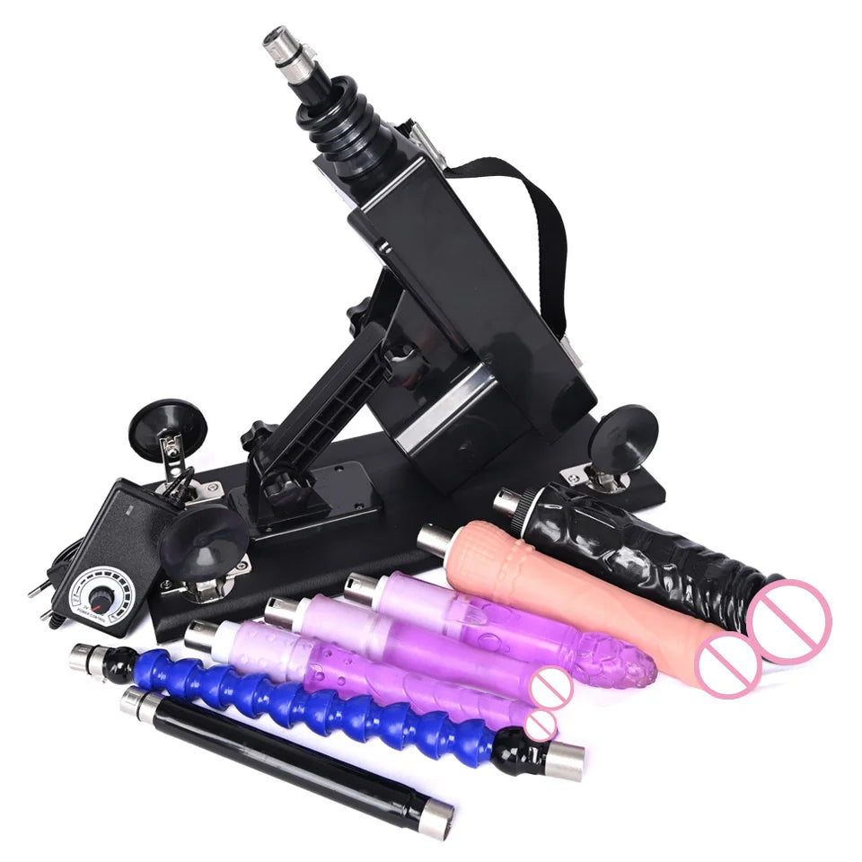 ROUGH BEAST Sexmaschine für Frauen und Männer mit Dildoaufsatz, automatische Masturbationsmaschine, 3XLR-Anschluss, Sexspielzeugprodukte