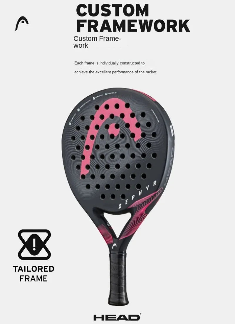 Original HEAD Tennis Padel Schläger ZEPHYR Serie Carbonfaser EVA Memory Flex Foam Core Padel Tennisschläger Leichtgewicht Zweitbild