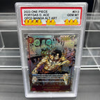 DIY OPCG Bewertungskarte Sammelkarte 2023 ONE MONKEY D. LUFFY OPO5-MANGA ALT.ART Kopie 10 Punkte Bewertungskarte Anime Spiel Geschenk