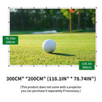 Caiton Golf Impact Screen – Geräuschlos, HD, Reißfest, Schwungtraining für Innen- und Außenbereich, Einfacher Aufbau, Schlagschutz, Verschiedene Größen