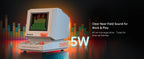 Divoom MiniToo Retro Bluetooth-Lautsprecher Tragbarer Pixel-Display-Musikbox Retro-Computer-Stil Lautsprecher Geschenk