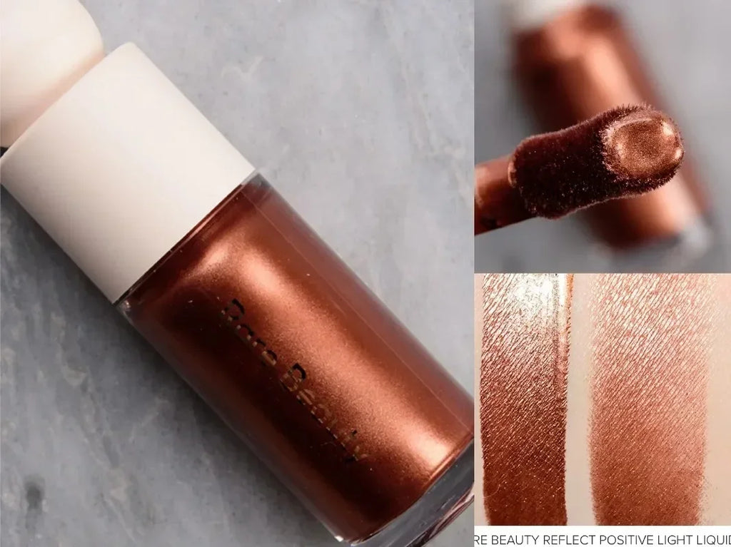 Rare Beauty Melting Cream Blush Make-up Matt Perlmutt Textur Glitzer Rouge Highlighter Hell nähren befeuchten Lipgloss