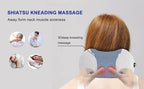 Elektrisches Nackenmassagegerät mit Wärme, Vibration, 3D-Knet-Shiatsu-Massage, U-förmiges Kissen zur Linderung von Schulter- und Nackenschmerzen und Müdigkeit