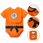 Anime Kleidung Baby Vegeta Strampler Neugeborene Kuririn Roshi Trainingsoutfit Säuglinge Kinder Halloween Cartoon Cosplay Kostüm Overall